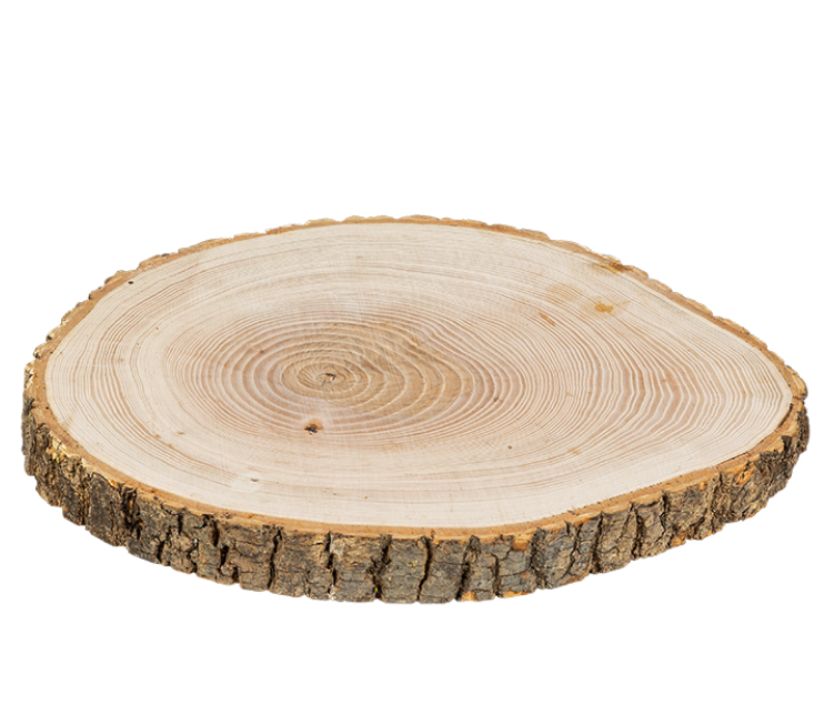 Rondelle de bois vintage grand format