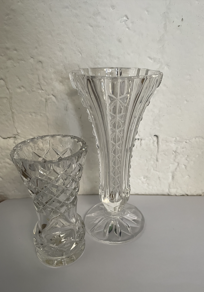 Vase en verre vintage
