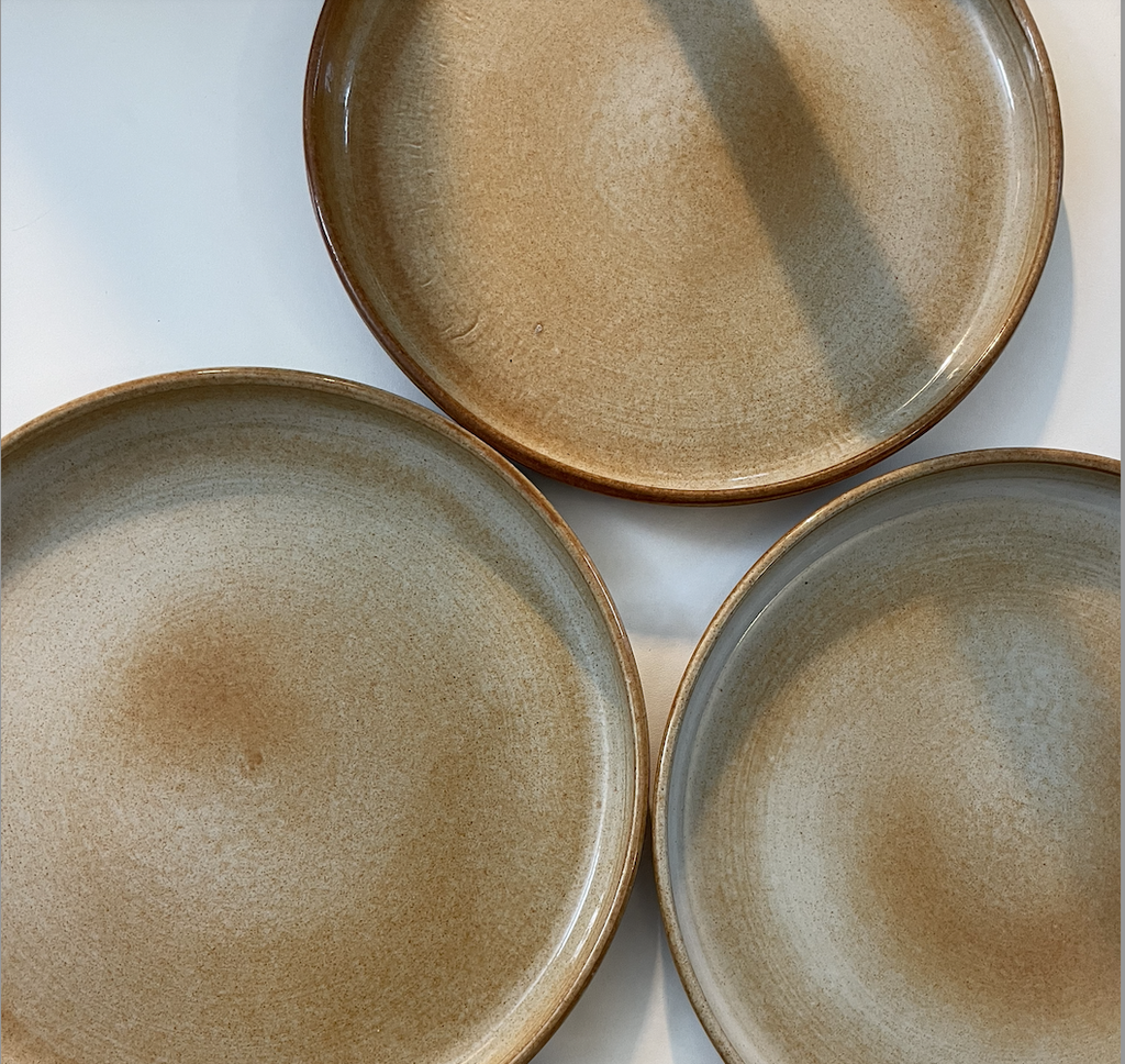 Grande assiette vintage grès