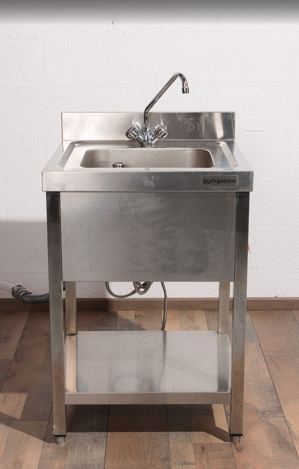 Evier de plonge mono bac Inox (incluant tuyaux)