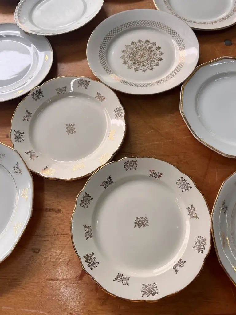 Petite assiette vintage Doré