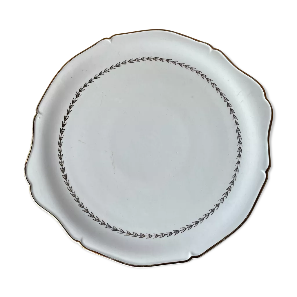 Plat à tarte vintage Doré