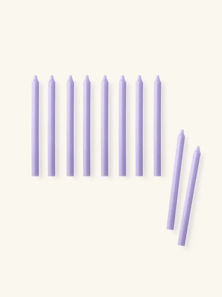 Bougie violet 25cm