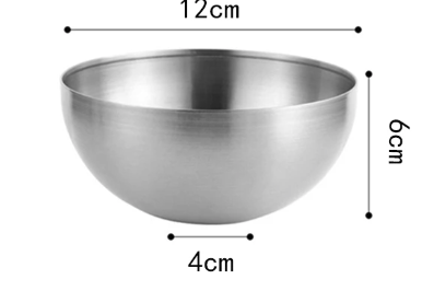 Cul de poule inox 12cm