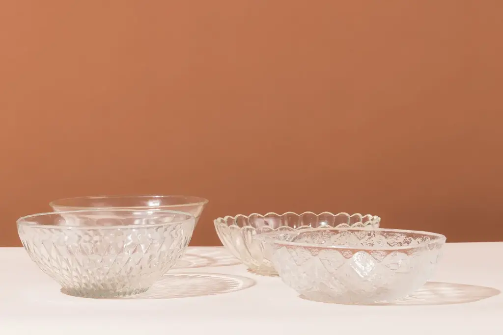 Grand saladier en verre vintage