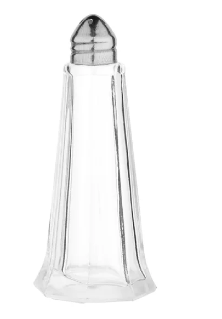 Salière ou poivrière en verre vintage