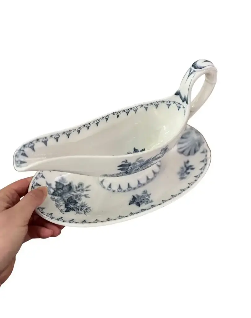 Saucière Vintage Bleu-vert