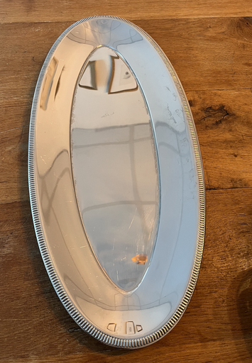 [ART-PL-17] Plat ovale vintage Inox