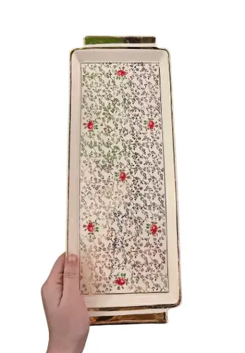 [ART-PL-18] Plat à cake vintage Doré