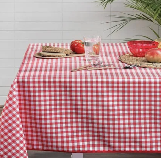 [ART-NA-5] Nappe vichy rouge 210x210 cm