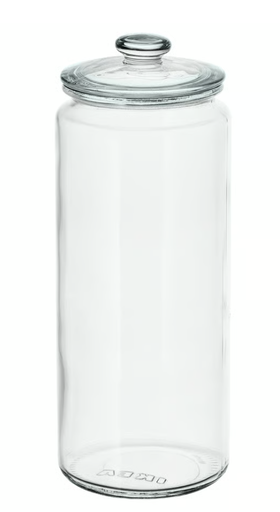 [ART-BO-10] Bocal avec couvercle, verre transparent, 1.8 l