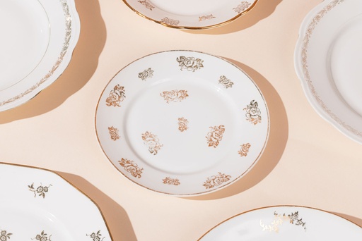 [ART-AS-5] Grande assiette vintage Doré