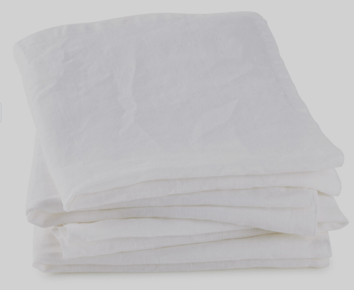 [ART-SE-2] Serviette de table lin blanc 45x45cm