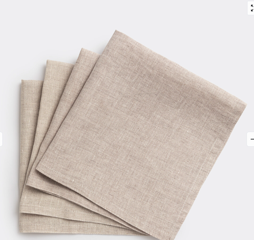 [ART-SE-4] Serviette de table lin ficelle 45x45cm