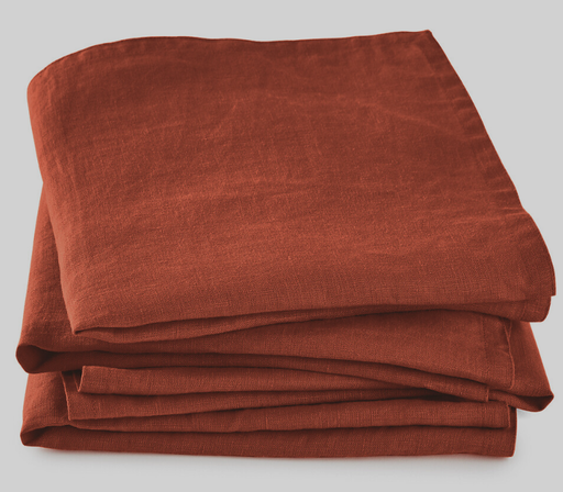 [ART-SE-7] Serviette de table lin terracotta 45x45cm