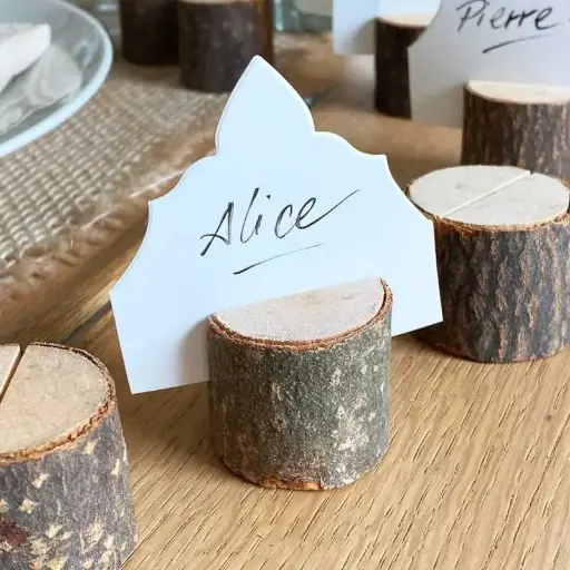 [DEC-MI] Marque place rondin bois